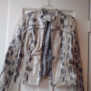 Andrew Charles Faux Leather Jacket